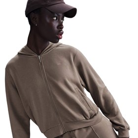 Resim Nike Sportswear Chill Knit Kadın Kahverengi Eşofman Üstü 