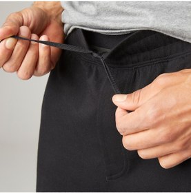 Resim Decathlon Erkek Siyah Regular Spor Şortu 500 - Fitness 