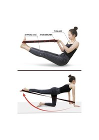 Resim Trendpoint 8 Farklı Seviyeli Direnç Bandı Spor Egzersiz Aerobik Pilates Squat Lastiği Fitness Yoga 