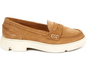 Resim Bestello Bağcıksız Poli Loafer 101-226505-01 Kadın Ayakkabı Taba Suet 