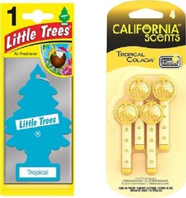 Resim California Scents ve Little Trees Tropikal Koku Seti 