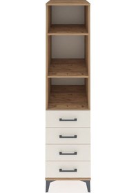 Resim Kronos Dolap 3 Raflı 4 Çekmeceli 44x59x182 Çam-aytaşı Atlas Çam 
