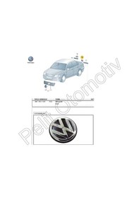 Resim Volkswagen Passat (1997-2000) Arka Bagaj Kapak Armasi 3B0853630 539670357 