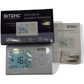 Resim Universal (BİTECH) SS332 KOMBİ ODA TERMOSTATI KABLOLU PROGRAMLANABİLİR 