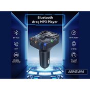 Resim ARMAWM Bluetooth Fm Transmitter Araç Kiti C-56| 30w Hızlı Şarj, Oto Çakmaklık, Usb Type-c, Mp3 Çalar, Radyo 