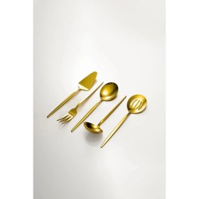 Resim Demir Çeyiz Dmr Life Gold Sos Servis Seti 8 Parça Şık Tasarım Ve Dayanıklı Malzeme ile Sunum 