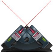 Resim Qingmipy Mavi Dikdörtgen Lazer Seviye Aleti - Flaş Yüksek Hassasiyetli Tuğla/yer Döşeme Montaj Aracı + 4 Adet Aa Pil 