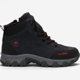 Resim Liger Soğuk Geçirmez Unisex Uzun Outdoor Trekking Bot Ayakkabı Lacivert 