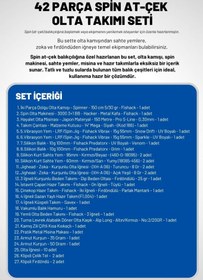 Resim Spin At-Çek Deniz ve Göl Profesyonel Olta Seti Takımı - M - 1.50MT / 10-30GR - 42 Parça Elite 