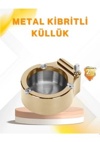 Resim Ceylan Adam Çakmak Entegreli Küllük Yeniden Doldurulabilir Metal Gövde 
