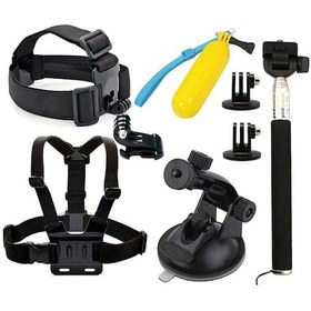 Resim Sjcam Sj4000 Aksiyon Kamera 9 Parça Aksesuar Başlangıç Set St009 