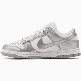 Resim Nike Nike Dunk Low Metallic Silver - Zapatillas 