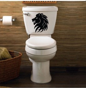 Resim Wc Klozet için Aslan Sticker Yapıştırma Model1 
