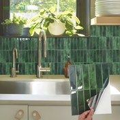Resim 5/10/30 adet 3D Kendinden yapışkanlı Duvar Karoları, Isıya dayanıklı ve Çıkarılabilir Mutfak Arka Duvarı, Su Geçirmez Banyo Duvar Karo Stickerı, Ev Dekorasyonu 