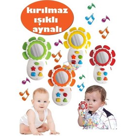 Resim Oyuncak Kırılmaz Telefon Aynalı Sesli Işıklı Telefon 