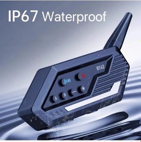 Resim Bfs Bt62 Motosiklet Kask Kulaklığı Bluetooth Intercom 2 Intercom Bağlantılı 