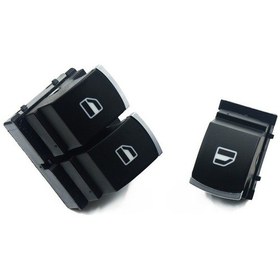 Resim SEAT ALTEA 5P1 2003 - 2010 CAM AÇMA DÜĞMESİ KROM 2 ADET 