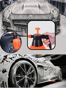 Resim Basınçlı Oto Yıkama Şampuan Püskürtücü Bahçe Sprey Şişesi Bitki Çiçek Sulama Ilaçlama Pompası Klima 