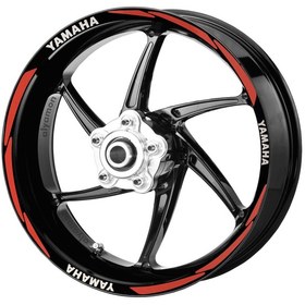 Resim Deeb Yamaha Jant Şeridi Reflektif Kırmızı Beyaz Model S N11.69951 
