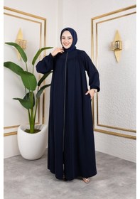 Resim Nevayla Moda Ön Ve Arka Robalı Ferace - Lacivert / F0142 Lacivert 