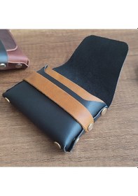 Resim Sumerian Leather Craft Deri Cüzdan Kadın Siyah 