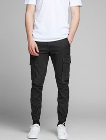 Resim Jack&Jones Erkek Oversize Kargo Pantolon - Günlük Kombinler İçin - Taba / 30/34 