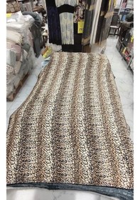 Resim Aksu Safari Çift Kişilik Embos Vizon Battaniye 200x240 Leopar Bej Bej 