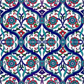 Resim Kütahya Hedef Çini AC31 20 x 20 Dekoratif Çini 