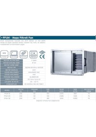 Resim Kayıtes FFUH 20 Sığınak Havalandırma Ünitesi 1500 M³/H 