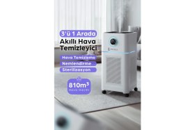 Resim Ensiga Hava Temizleyici Nemlendirici Sterilizasyon 3’ü 1 Arada Hepa Filtreli Akıllı Hava Arıtma 