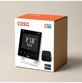 Resim Akıllı Oda Termostatı V5, Wi-Fi Kablosuz Kombi ve Klima Kontrolü, Beyaz 