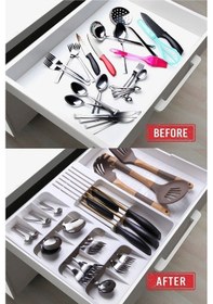 Resim Maxi Ayarlanabilir Kayar Kızaklı Kaşıklık Beyaz 