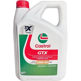 Resim Castrol Gtx 20W-50 Benzinli-Lpg Motor Yağı 4 L 