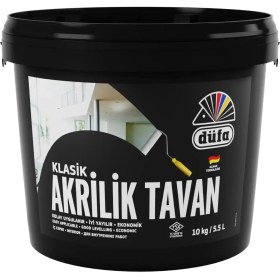 Resim Düfa Klasik Tavan Boyası Akrilik Beyaz 10 kg 
