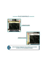 Resim Cam Ocak Arkası Koruyucu | Asr Süresi-Siyah Fon | 49,5cm x 76cm 
