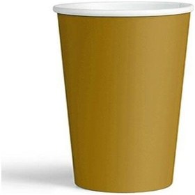 Resim Altın Karton Bardak 8 Adet 