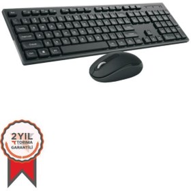 Resim Torima Kablosuz Q Klavye Mouse Seti TMK02 Siyah 