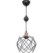 Resim Modelight Siyah Bakır Küre Koza Sarkıt Salon Yemek Odası Oturma Odası Antre Mutfak Çocuk Odası Yatak Odası 