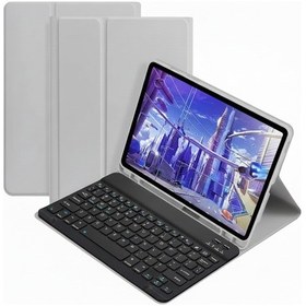 Resim Microcase Samsung Galaxy Tab A11 Plus 11 İnch Tablet Uyumlu Bluetooth Klavyeli Standlı Kılıf Siyah - Bkk4 