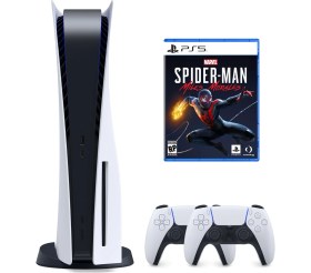 Resim Sony Playstation 5 + 2.Dualsense + Marvel Spider+Man Miles Morales 
