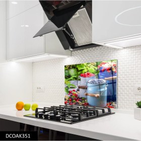 Resim Olinpa Cam Ocak Arkası Koruyucu | Kırmızı Meyveler 