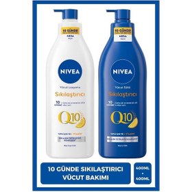 Resim Nıvea Q10 Sıkılaştırıcı Vücut Bakım Sütü Kuru Cilt 400ml Ve Vücut Losyonu Normal Cilt 400ml, C Vitamini, Nemlendirici 