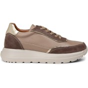 Resim Deery Kadın Hakiki Deri Vizon Renk Sneaker Ayakkabı 