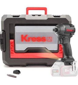 Resim Kress KUB61.91 20VOLT 230NM Kömürsüz Profesyonel Şarjlı Otomatik Darbe Ayarlı Tornavida (Akü Dahil Değildir) 