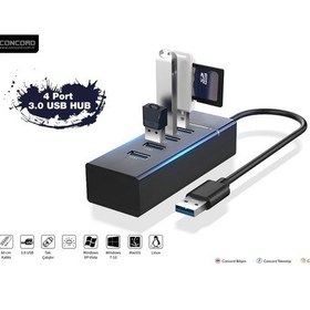 Resim Concord C-848 USB 3.0 4 Port Çoklayıcı 
