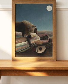 Resim Henri Rousseau Rosso The Sleeping Gypsy Tablo Sanatsal Ünlü Ressam Poster Yüksek Çözünürlük Poster 
