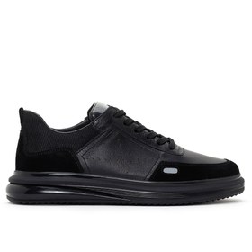 Resim Derimod Erkek Siyah Bağcıklı Deri Sneaker 24SFD641914 