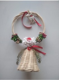 Resim Bambu Tekli Çan Halka Bambu Askılı Ve Geyik Arajmanlı 