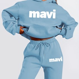 Resim Kadın MAVI Trendy Casual İki Parça Set - Zeytin Yeşili Kapüşonlu & Joggerlar ile "mavi" Harf Baskısı, Rahat Kumaş, Dış Mekan ve Partiler için Mükemmel, Casual Giyim|Trendy Casual Giyim|Rahat Fit, Kazak Kapüşonlu, MAVI, Kadınlar için Yüksek Kaliteli Kış Kazak, Kadınlar için Teknoloji Giyim, Huwapuuv Marka Giyim, Teknoloji Kazak, Teknoloji Pantolon 