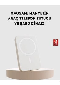 Resim 5000mah Manyetik Powerbank - İphone Serisi İçin Taşınabilir Kablosuz Şarj Cihazı 